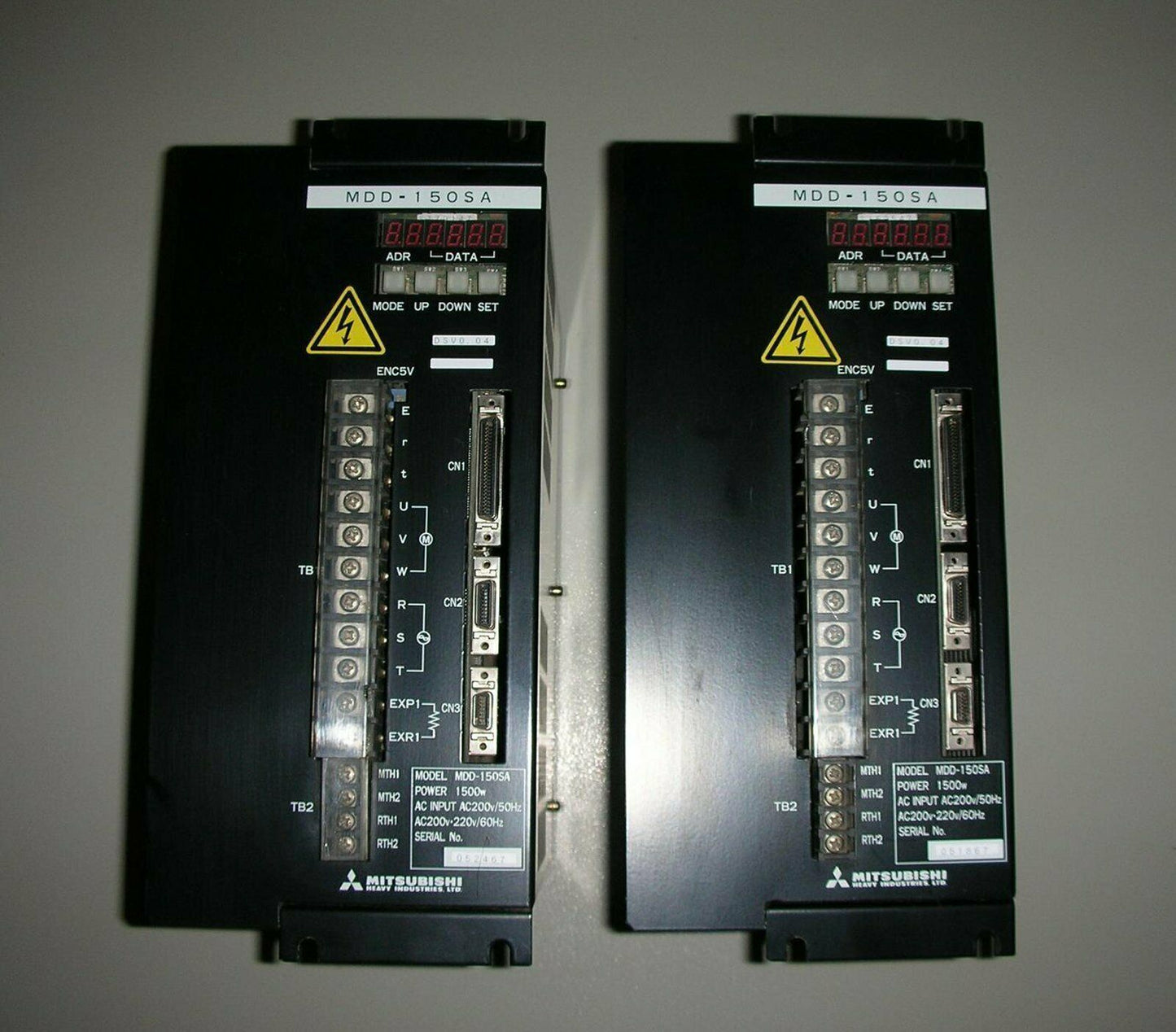 Used Mitsubishi MDD-150SA 1.5KW Servo Controller Tested in Good Condition - MITSUBISHI