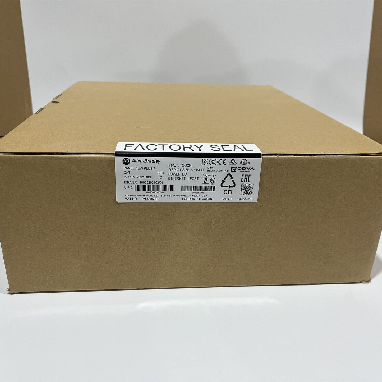 Allen-Bradley 2711P-T7C21D8S Panelview Plus 7 Operator Terminal SHIP - ALLEN-BRADLEY