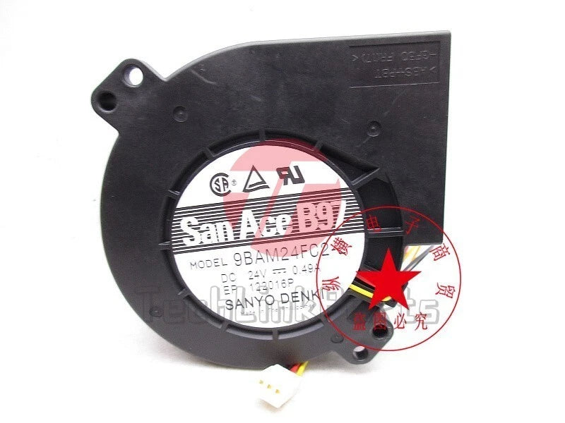 San Ace B97 9BAM24FC2-2 DC 24V 0.49A 9733 Printer Cooling Fan