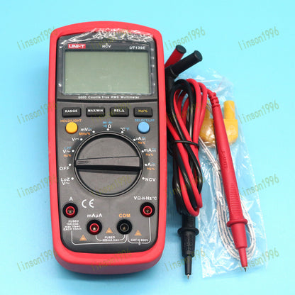 UNI-T UT139E Digital RMS Multimeter LCD DMM with LPF LoZ NCV Ammeter Multitester - UNI-T