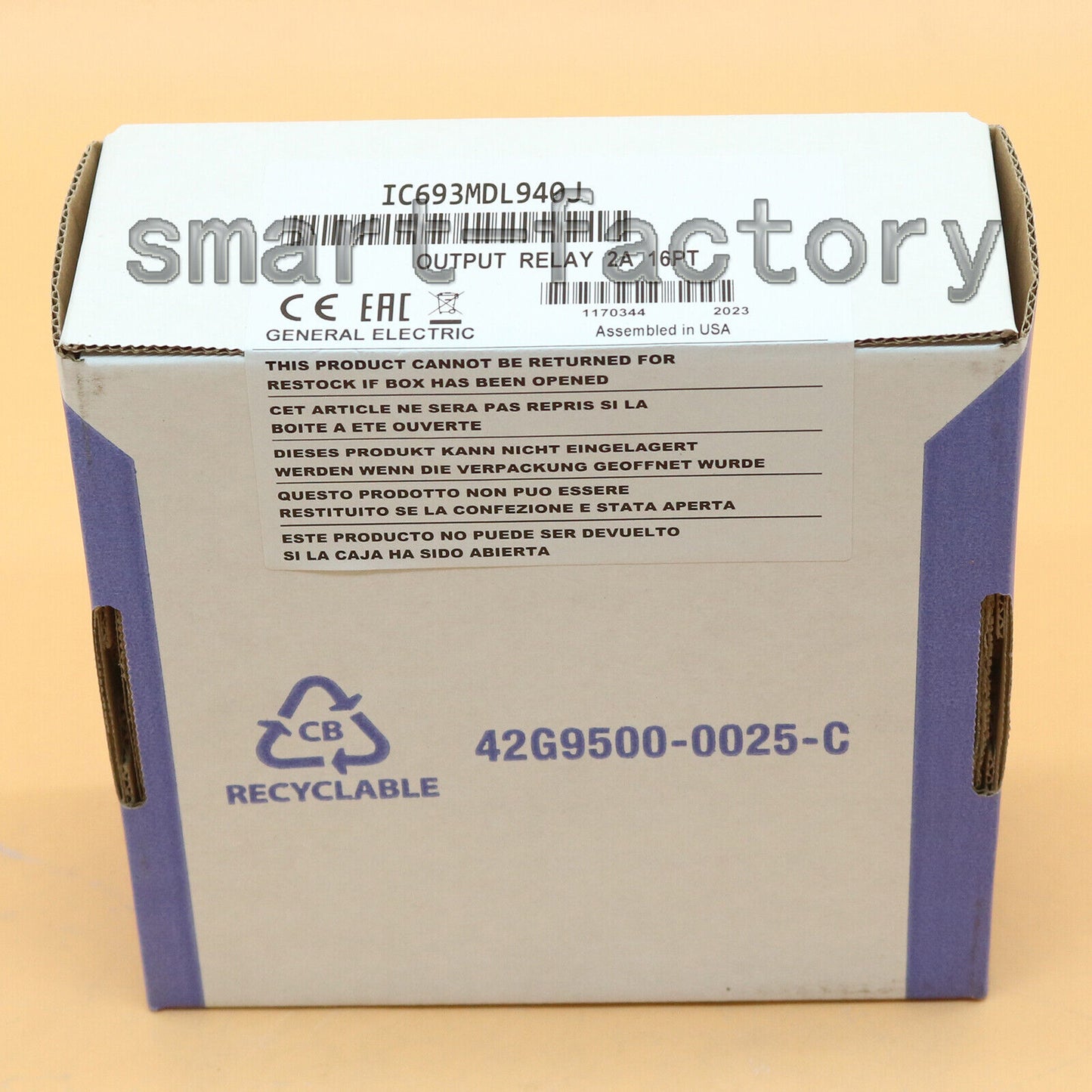 new GE Fanuc IC693MDL940J Output Relay Module One Year - GE