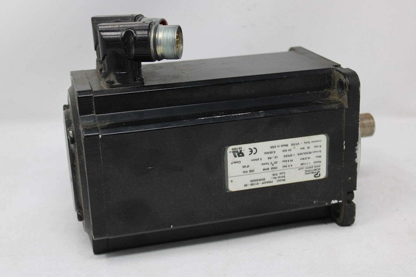 used Pacific Scientific PMA42P-01100-00 Servo Motor - PACIFIC SCIENTIFIC