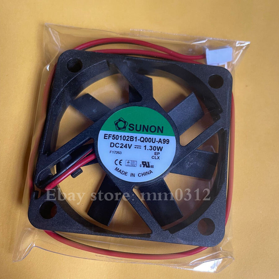 new SUNON EF50102B1-Q00U-A99 DC 24V 1.30W 5cm mute cooling fan