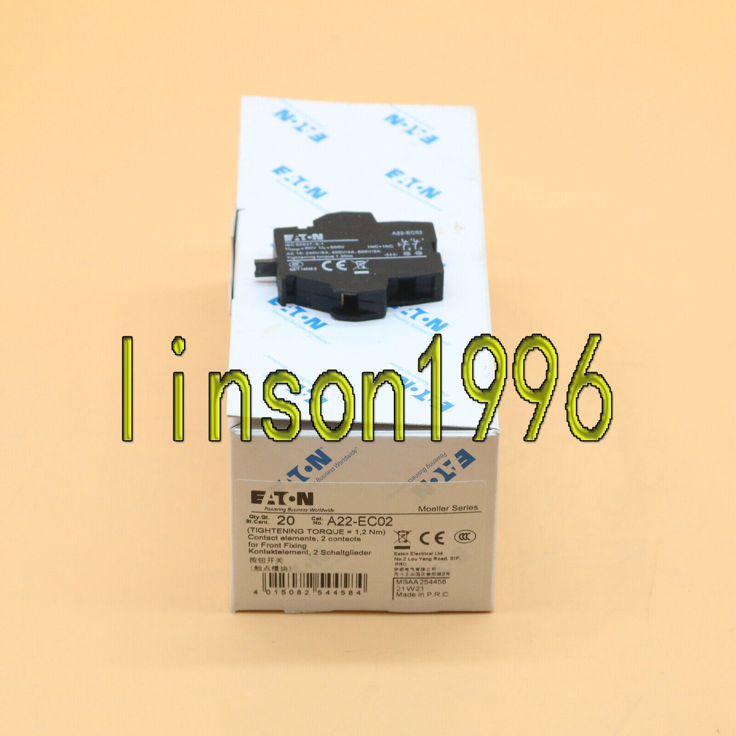 20-Piece Eaton A22-EC02 Push Button Switch - EATON