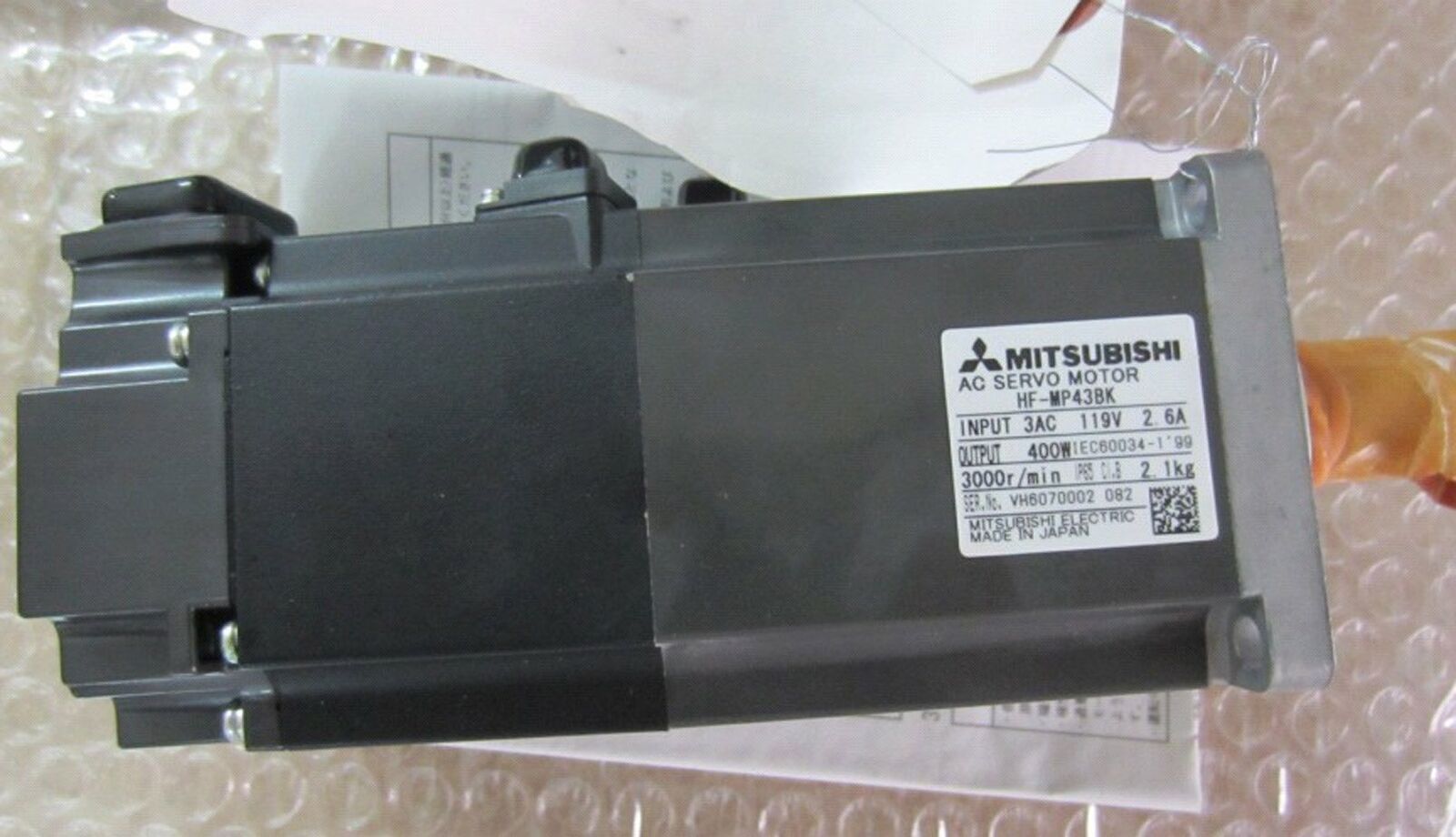 Mitsubishi Servo Motor HF-MP43BK – Used – Good Condition - MITSUBISHI