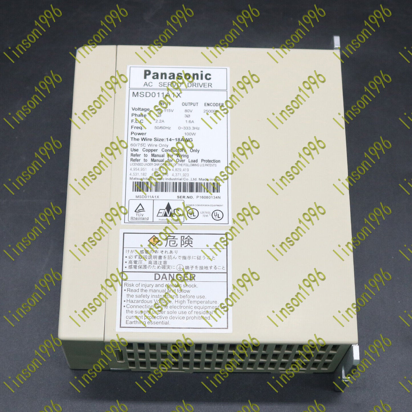 used 1PCS For Panasonic MSD011A1X servo driver tested fast - PANASONIC