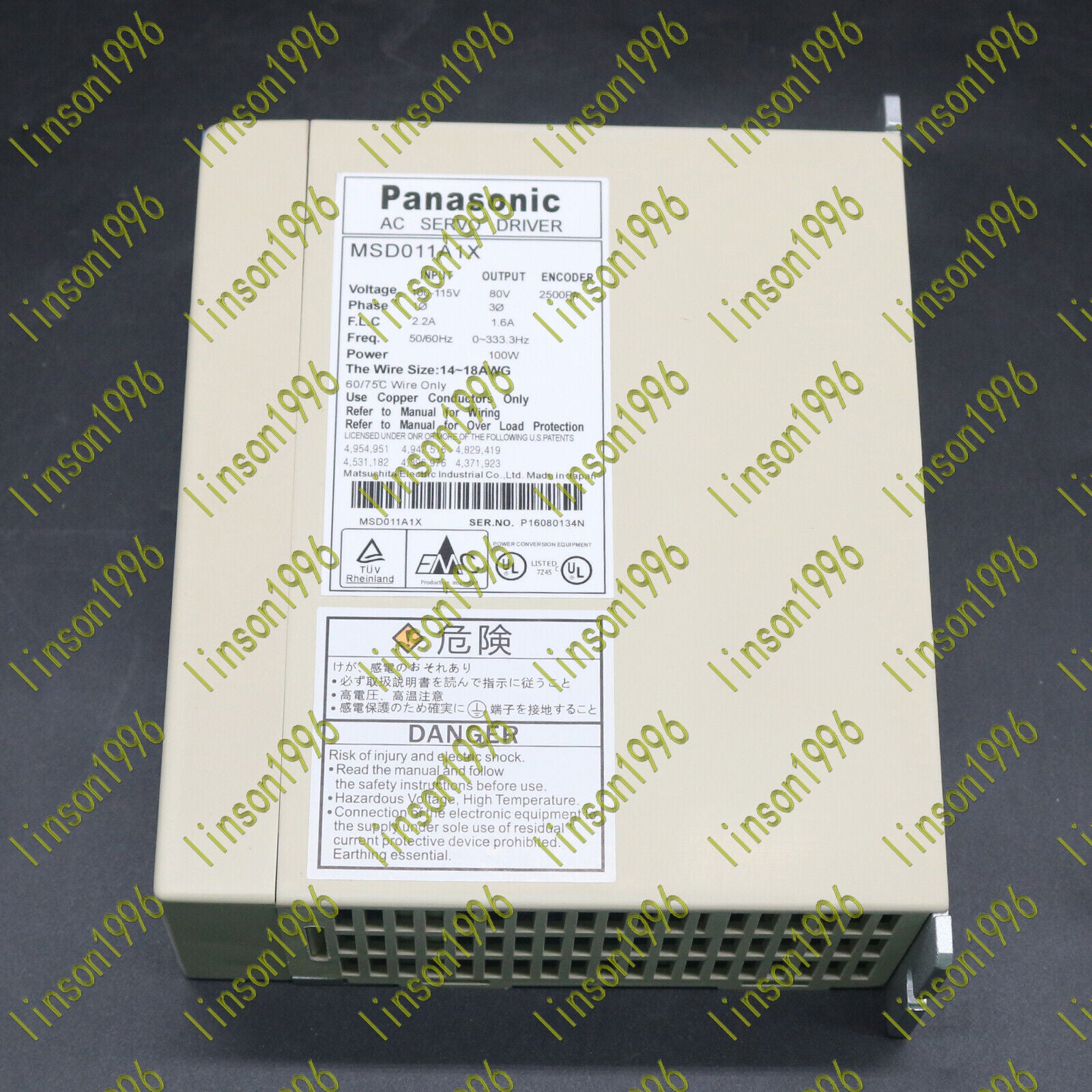 used 1PCS For Panasonic MSD011A1X servo driver tested fast - PANASONIC