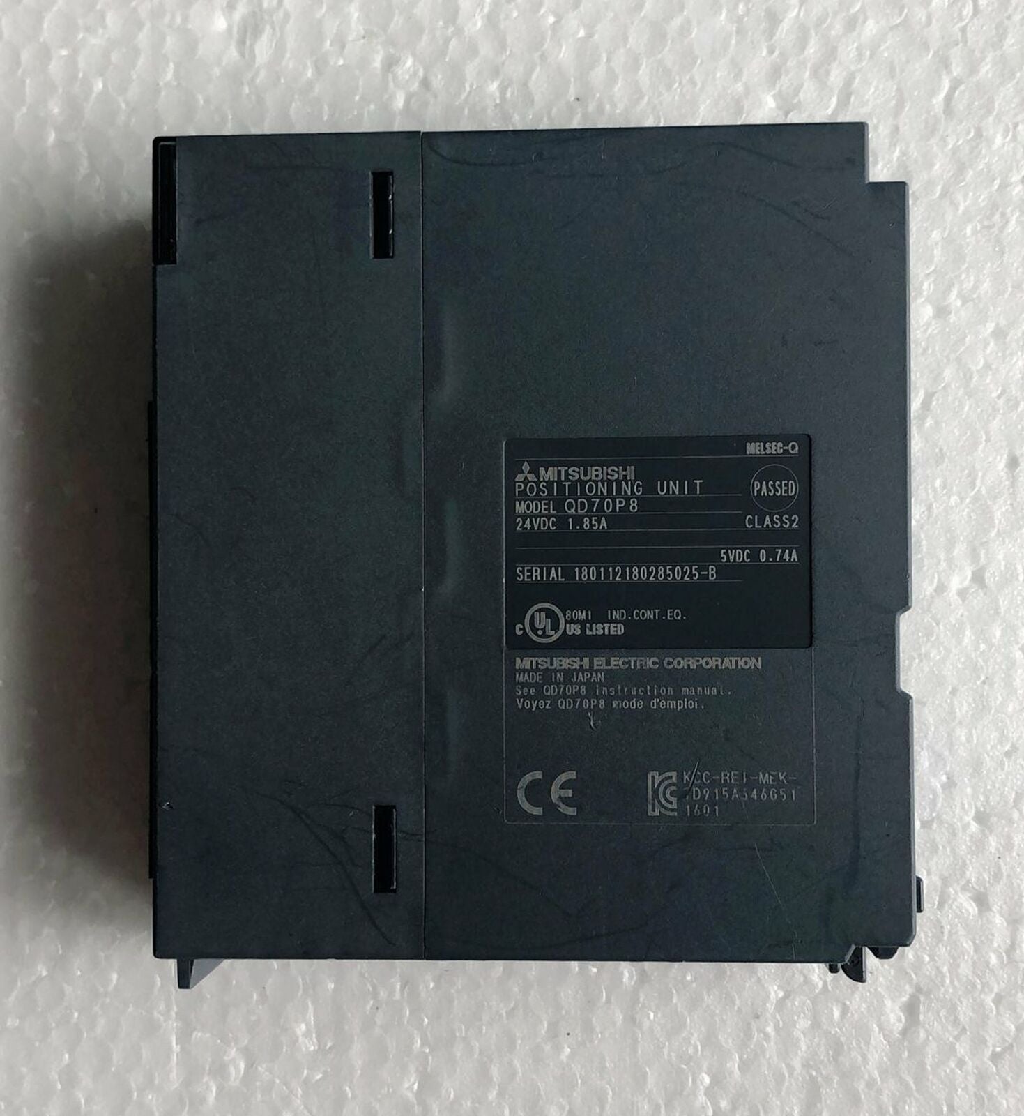 Mitsubishi QD70P8 PLC module tested in good condition - MITSUBISHI