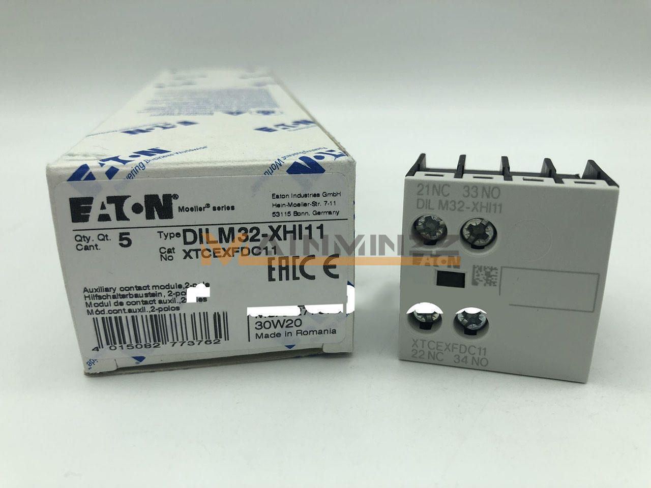 new  5pcs EATON DILM32-XHI11 Auxiliary Contact Module 2 Pole EATON