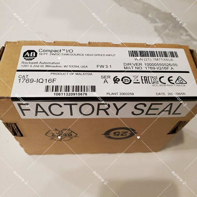 New Factory Sealed AB 1769-IQ16F CompactLogix 16 Pt 24VDC Input Module with Model Number 1769-IQ16F - COMPACTLOGIX