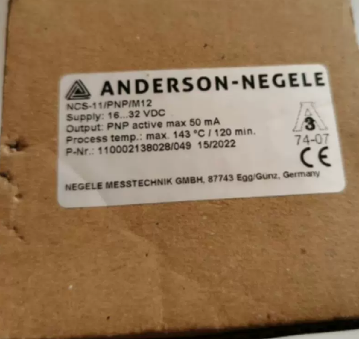 Anderson Anderson NCS-11/PNP/M12 Temperature Sensor - ANDERSON ANDERSON