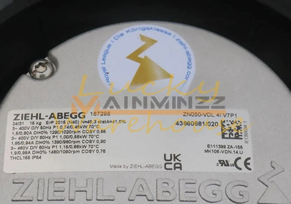 1PCS ZIEHL-ABEGG AXIAL FAN ZN050-VDL.4I.V7P1