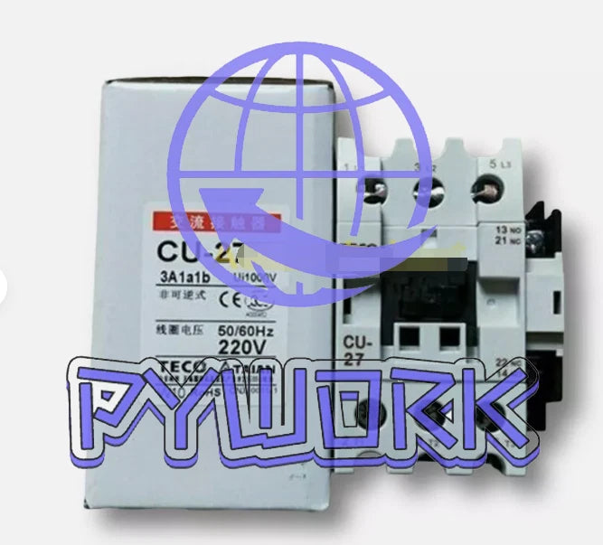 1Pcs TECO AC Contactor CU-27 3a1a1b AC24V 36V 48V 110V 220V 380V