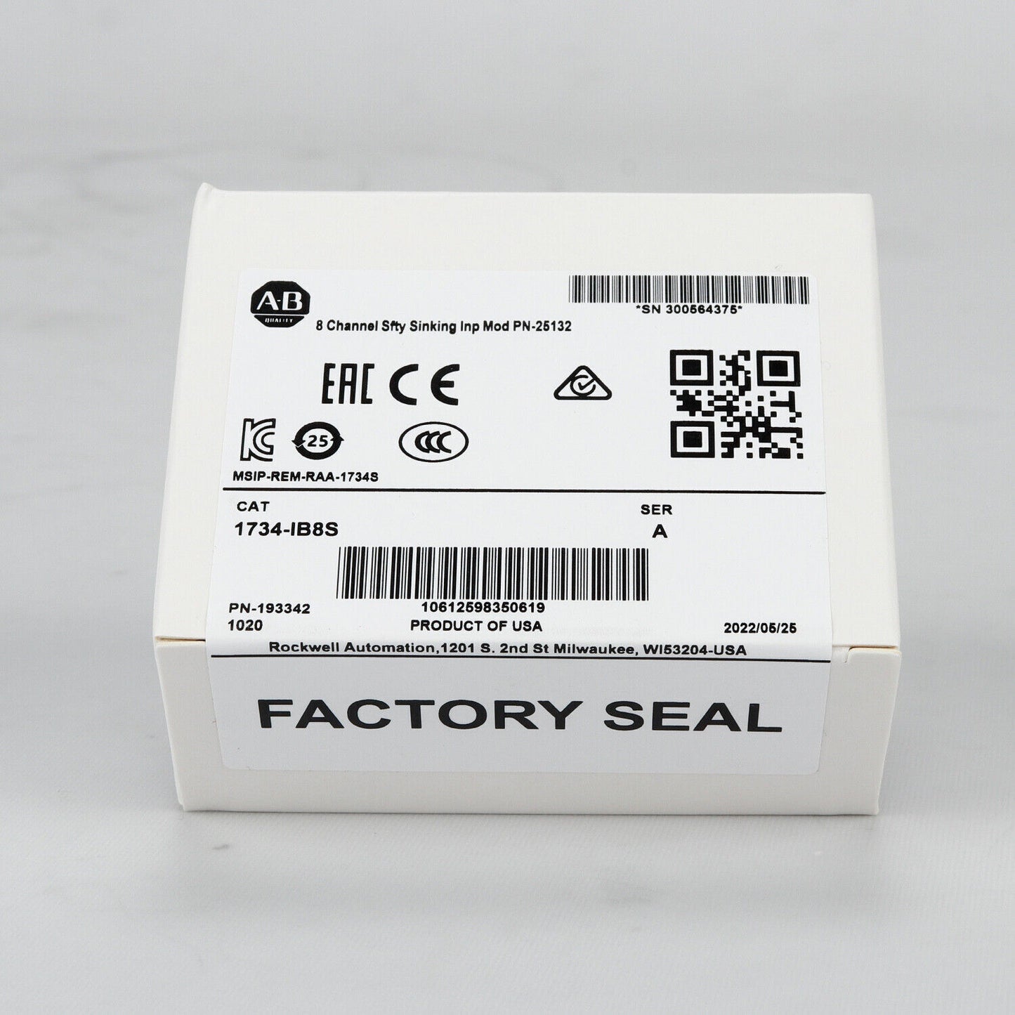 Allen Bradley 1734-IB8S SER B Digital Safety Input Module US Ship 2023 NEW - ALLEN BRADLEY