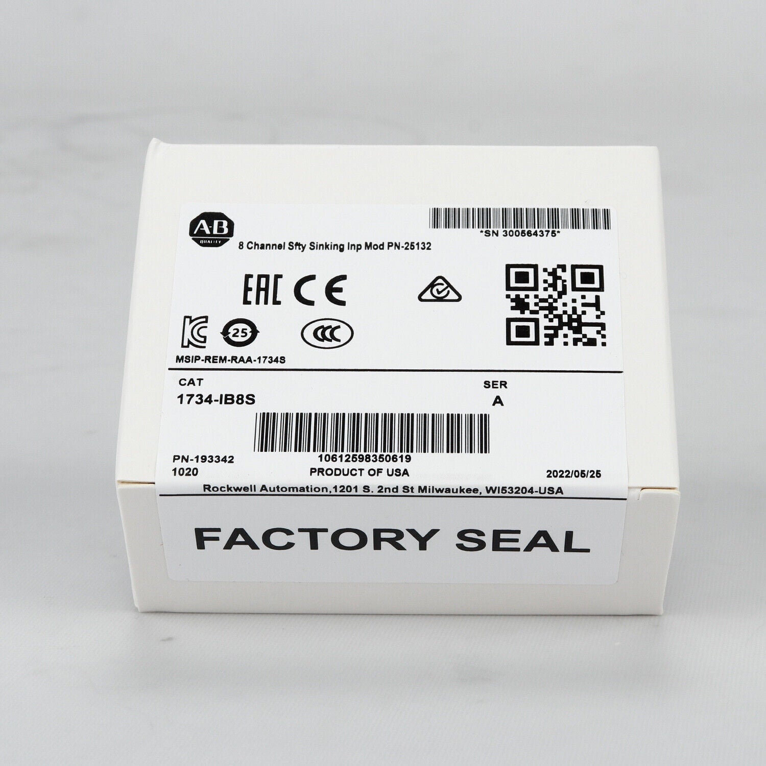 Allen Bradley 1734-IB8S SER B Digital Safety Input Module US Ship 2023 NEW - ALLEN BRADLEY