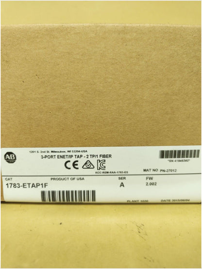 2022 1783-ETAP1F 3-Port Ethernet/IP Tap 1783ETAP1F 1pcs - NETGEAR