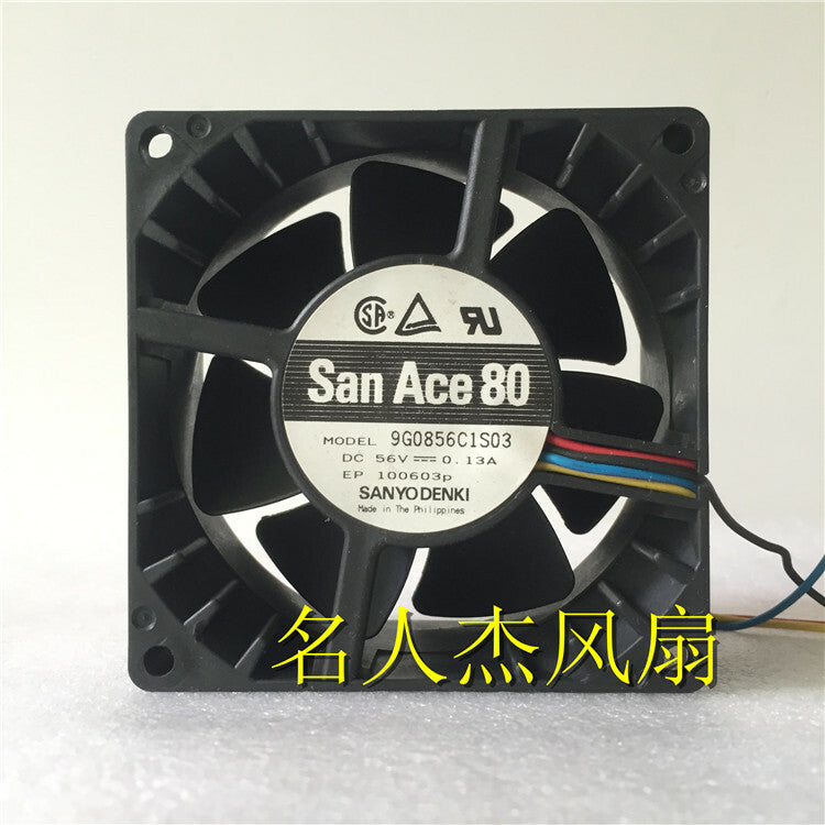 1pcs Sanyo 9G0856C1S03 8038 8CM 56V 0.13A cooling fan