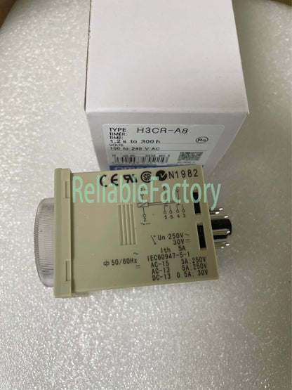 OMRON Timer H3CR-A8 H3CRA8 100-240VAC / 100-125VDC