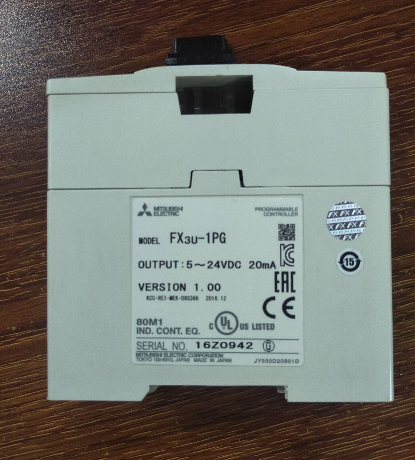 used ONE Mitsubishi positioning module FX3U-1PG FX3U1PG Tested Good Condition - MITSUBISHI