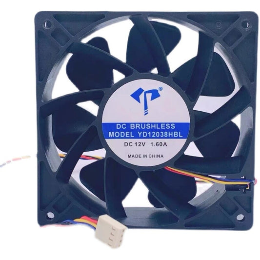 YD12038HBL 12038 12V 1.6A 12CM high air volume PWM cooling fan