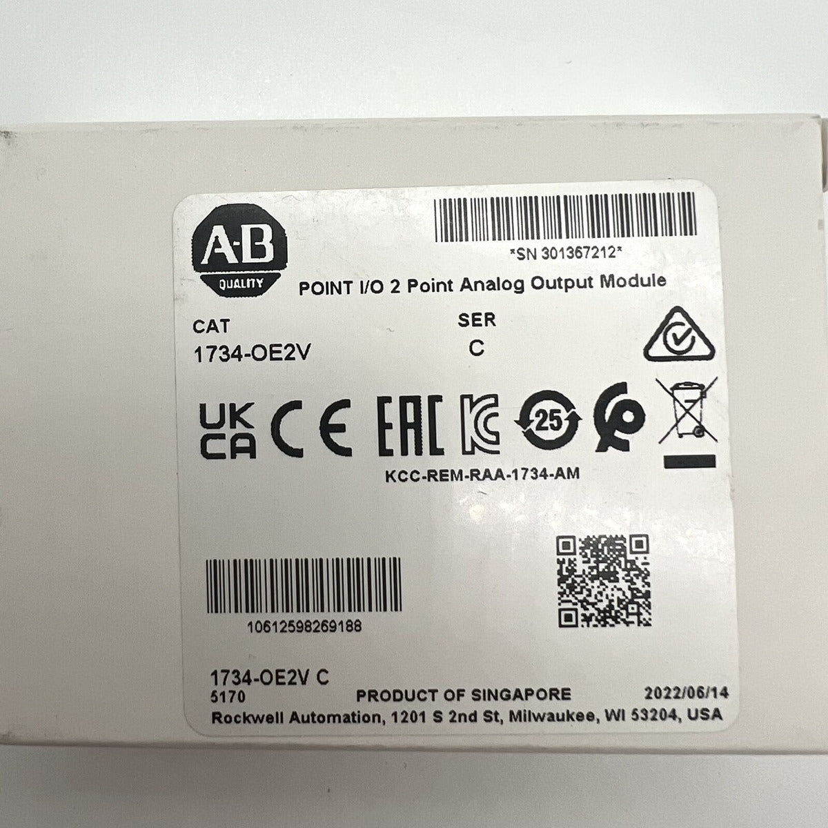 Allen-Bradley 1734-OE2V Module - ALLEN-BRADLEY
