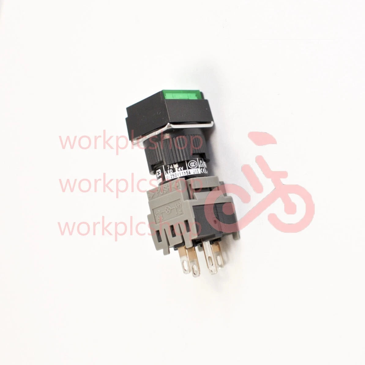 FUJI AH165-SLG11E3 Green Pushbutton Command Switch 24VDC LED (Pack of 5)