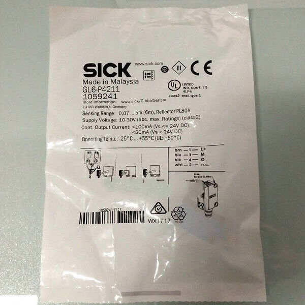 ONE SICK GL6-P4211 Proximity Switch Sensor Fast - SICK