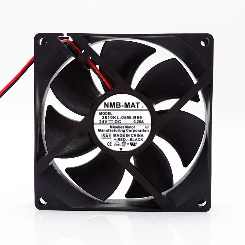 NMB 3610KL-05W-B59 9025 DC24V 0.20A 9CM 2-Wire Inverter Cooling Fan