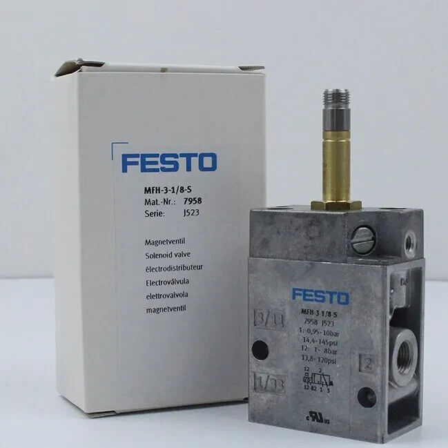 new 1PC FESTO MFH-3-1/8-S 7958 Solenoid Valve - FESTO