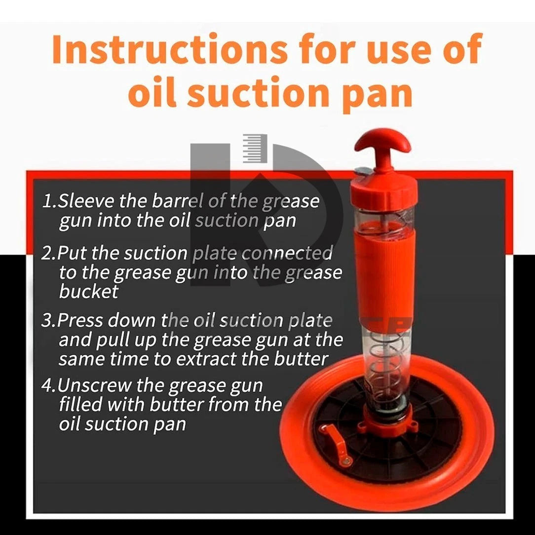 1PC Suction Pan Oil Absorption Cup Grease Gun Suction Plate 600CC Car Grease Oil