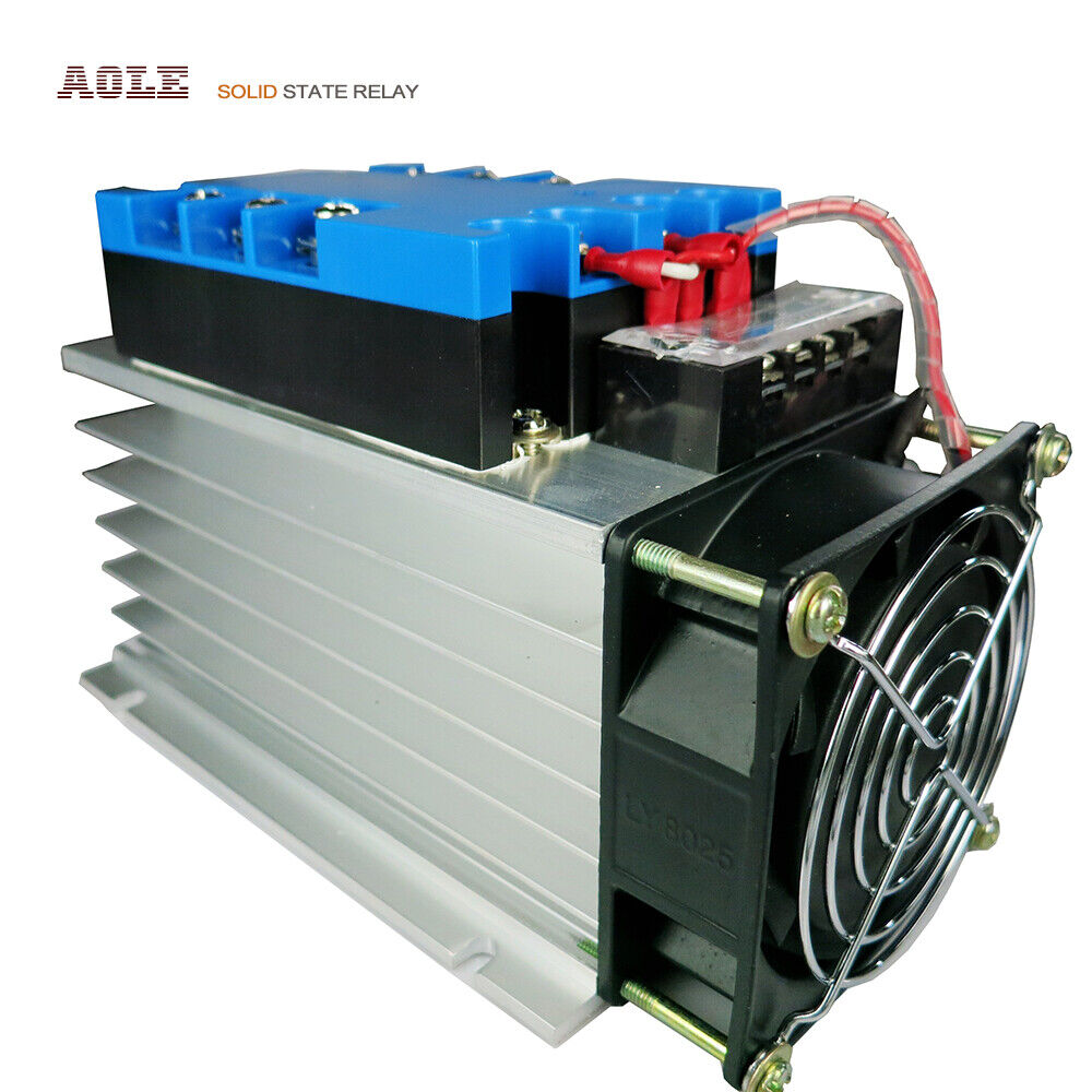 new Three-phase solid state relay combination set TSR-40DA 480VAC 40A with radiator - KOEED