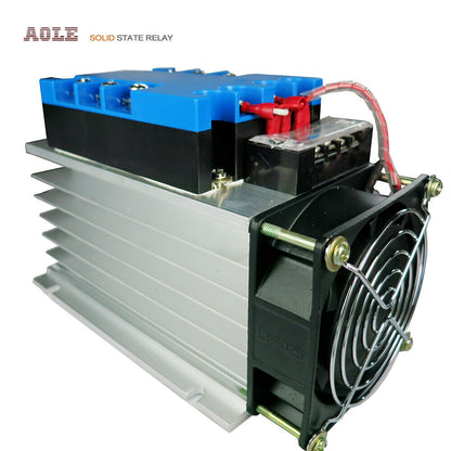 new Three-phase solid state relay combination set TSR-40DA 480VAC 40A with radiator - KOEED