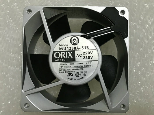 1pc  ORIX 12038 MU1238A-51B 220 230V 14 16W axial fan industrial fan
