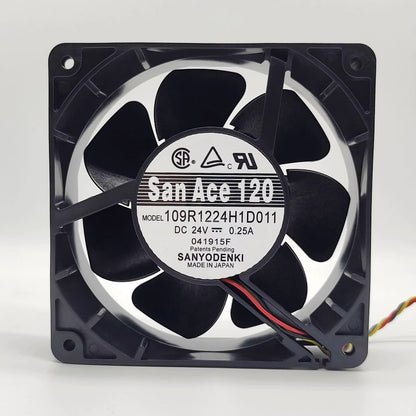 Sanyo 109R1224H1D01112038 24V 0.25A 12CM 3-Wire Inverter Cooling Fan