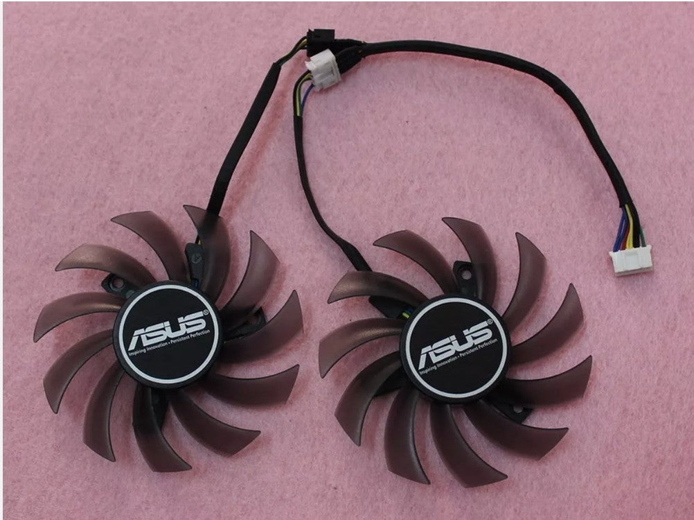 new 75mm ASUS GTX 660 670 770 R9-270X DCII Graphics Card Fan Replacement 5Pin R182b