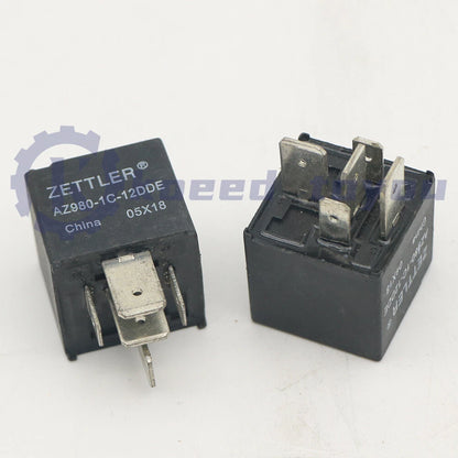 10PC For ZETTLER AZ980-1C-12DDE 12VDC Power Relay 5Pins Same as ZZ1413-3-R
