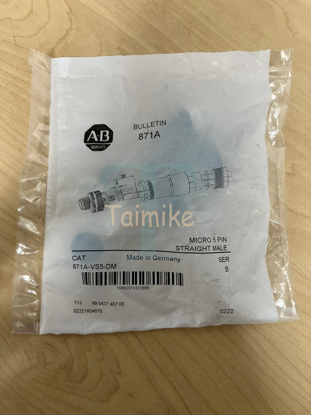! Allen Bradley 871A-VS5-DM Micro 5 Pin Straight Male - Factory Sealed