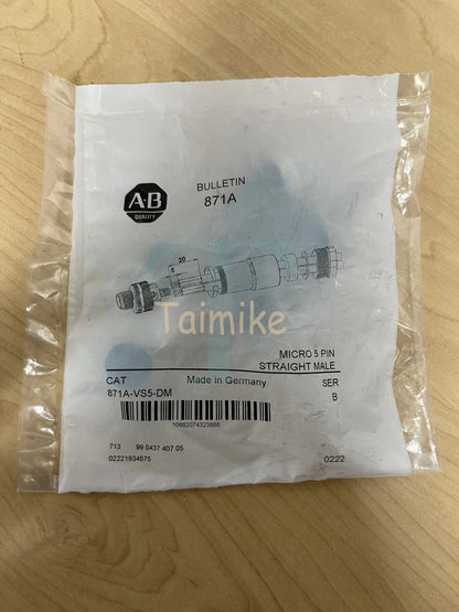 ! Allen Bradley 871A-VS5-DM Micro 5 Pin Straight Male - Factory Sealed