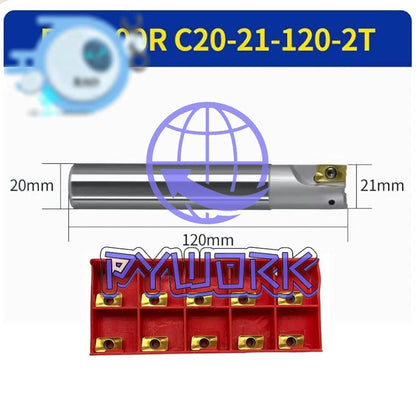 300R C20-21-120-2T CNC Lathe Turning Tool Holder Bar +10pcs APMT1135PDER Inserts