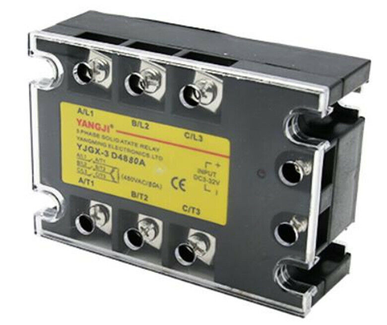 new Three-phase DC control AC DC-AC solid state relay series YJGX-3D4880A 480VAC 80A - YJGX