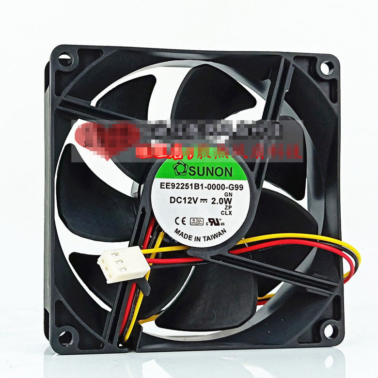1PCS SUNON EE92251B1-0000-G99 9225 12V 2.0W 9 cm cooling fan 3pin