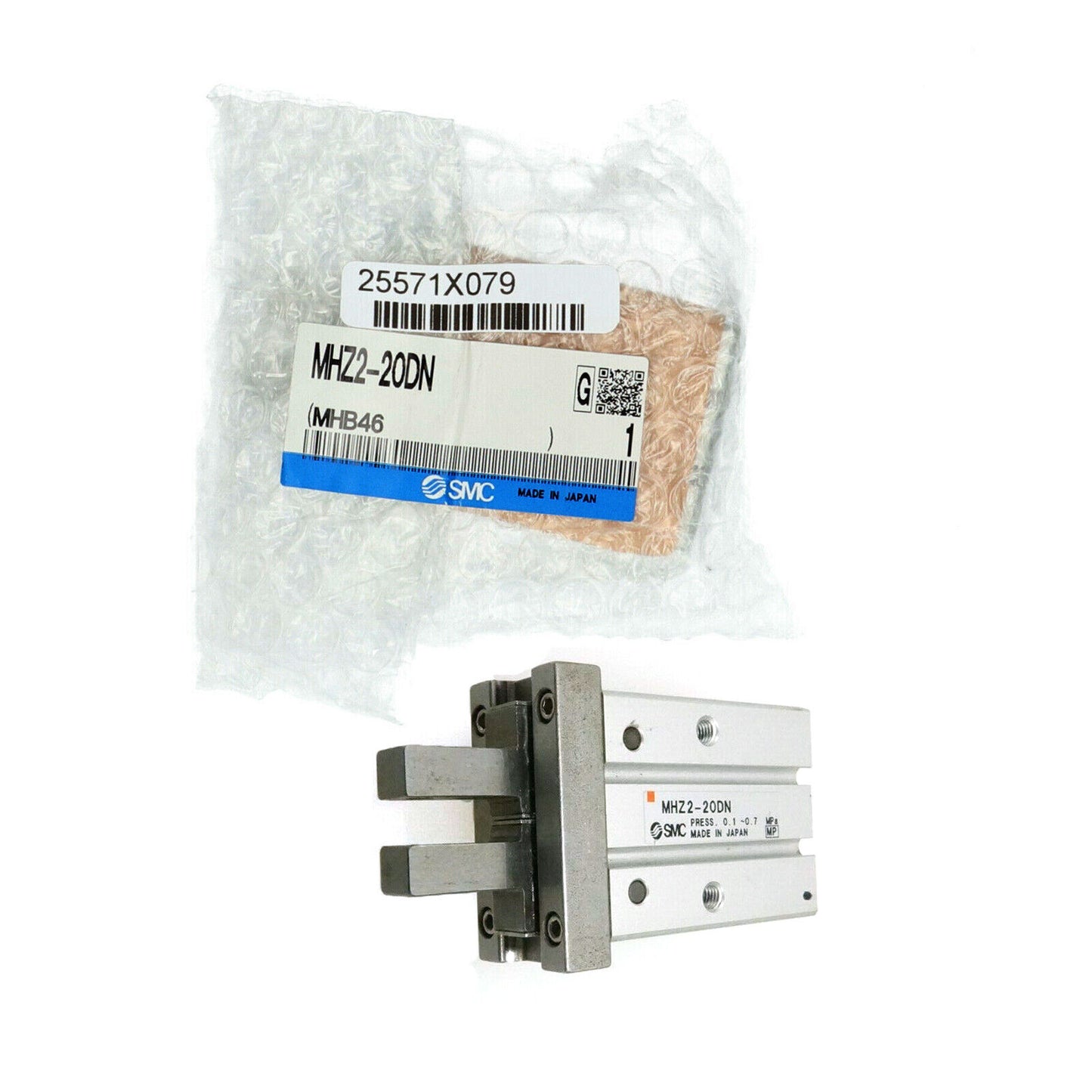 SMC MHZ2-20DN Pneumatic Finger Cylinder - High-Pressure Cylinder with 20mm Diameter - SMC