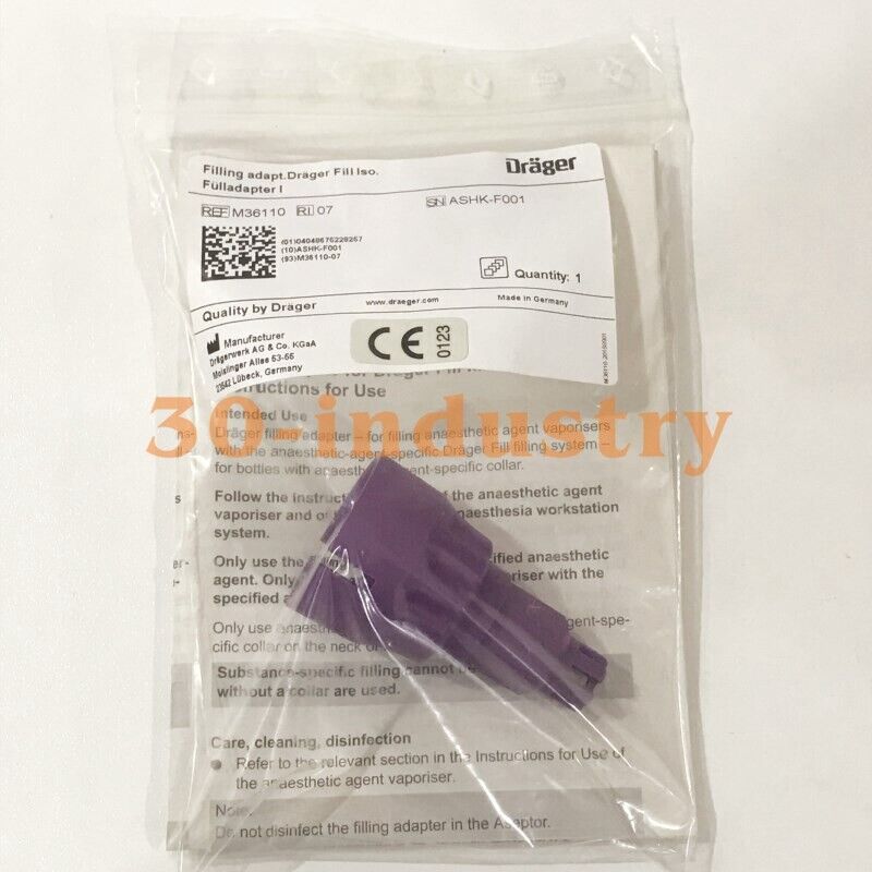 Dräger Isoflurane Dosing Device Tec7 Evaporation Tank Connector - DRÄGER