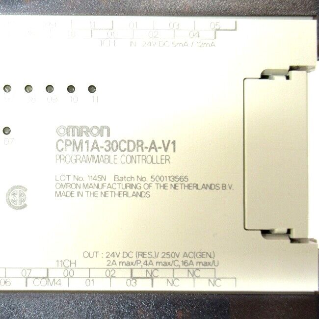 OMRON CPM1A-30CDR-A-V1 PLC Module, High-Precision Industrial Control System, Modbus RTU Support, 30-Channel Input/Output, 100% Reliable - OMRON