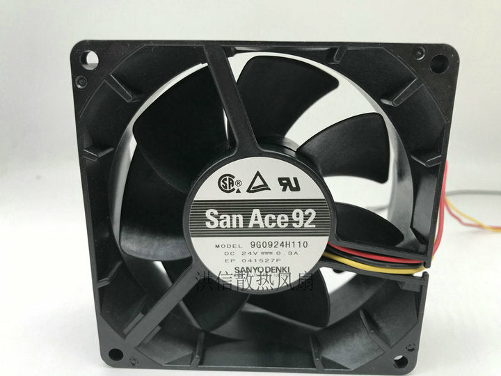 1pcs Sanyo 9G0924H110 DC24V 0.3A 9038 3-wire inverter cooling fan