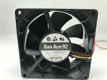 1pcs Sanyo 9G0924H110 DC24V 0.3A 9038 3-wire inverter cooling fan