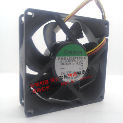 SUNON PMD1208PTBX-A 8025 12V 4.2W 8cm Chassis Fan Power Supply Fan