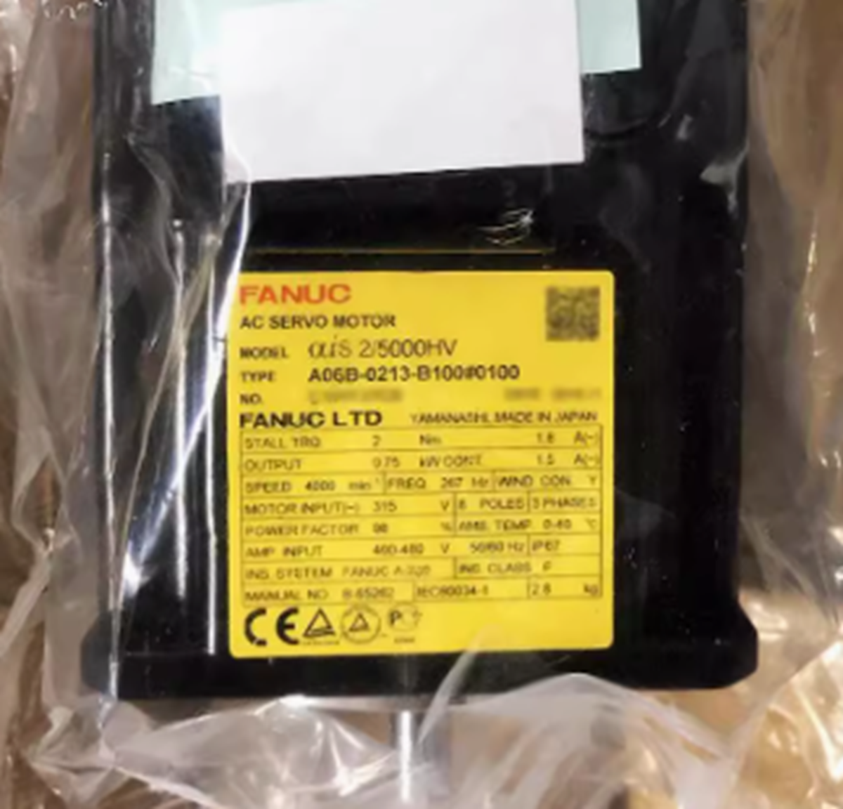 FANUC A06B-0213-B100#0100 AC SERVO MOTOR - FANUC