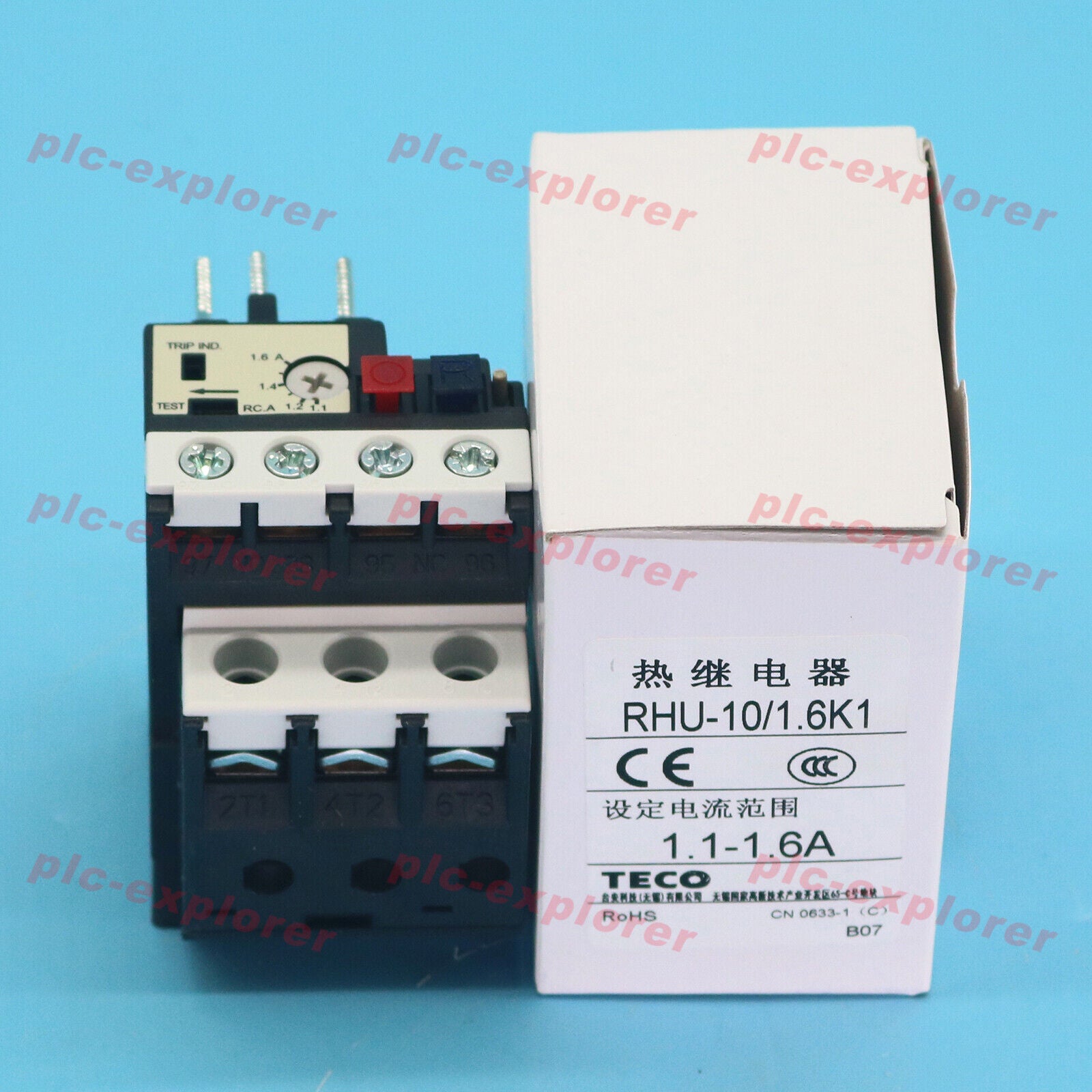 new RHU-10/1.6K1 1.1-1.6A  For TECO Thermal Overload Relay TECO