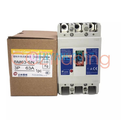 1PCS Shihlin Molded case circuit breaker BM63-SN 3P 20A 30A 40A 50A 63A